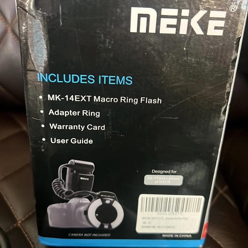 Meike iTTL TTL LED Macro Ring Flash Light for cannon like new
